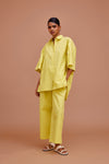 PLEATED UMBRELLA SLEEVES SHIRT & PANTS