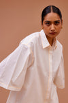 PLEATED UMBRELLA SLEEVES SHIRT & SHORTS